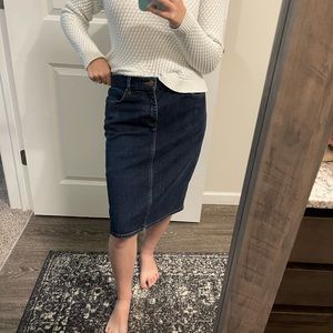 💙 Ralph Lauren Denim Midi Skirt